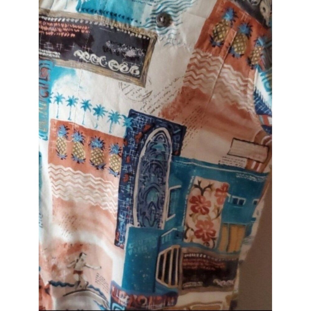 Batik Bay Men's Tropical Hawaiian Camp Shirt - Multicolor Rayon (Size M) - Picture 5 of 8